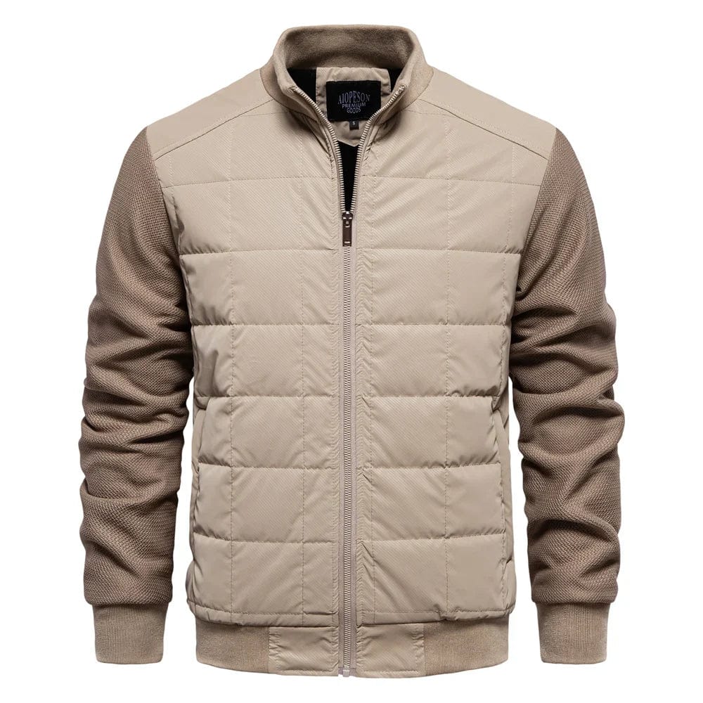 Practical Men's Quilted Jacket Comfortable Warm