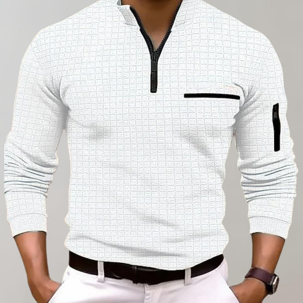 Men's Half-Zip Sweater Modern Sporty