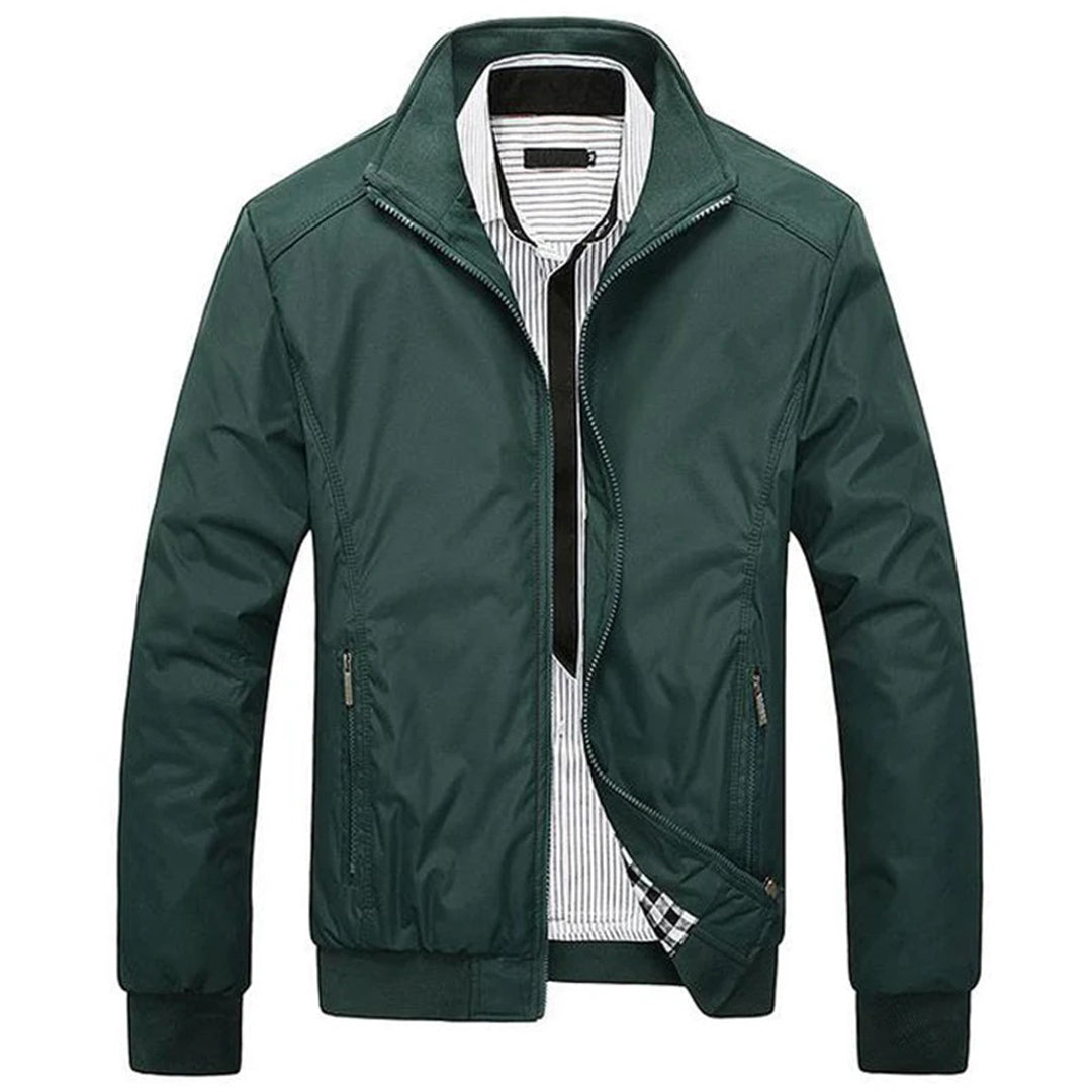 Men's Summer Jacket Windproof Zip Up