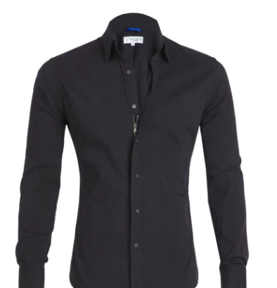 Men's Modern Button-Up Long-Sleeve Shirt