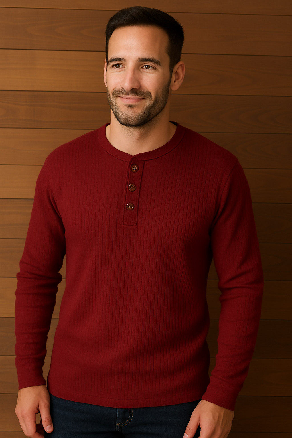 Men's Waffle Knit T-Shirt Comfort