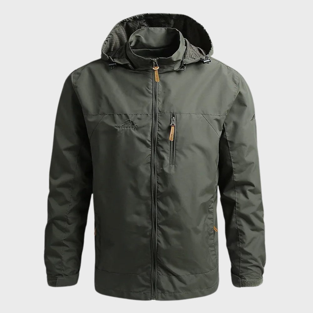 Men's Lightweight Windbreaker Hooded Jacket