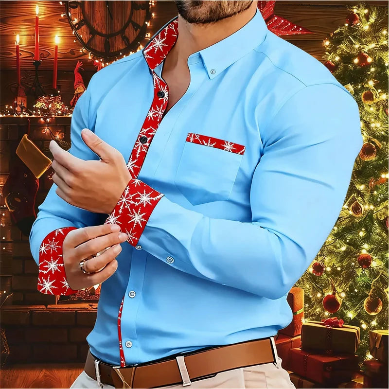 Christmas Men's Shirt Modern & Comfortable