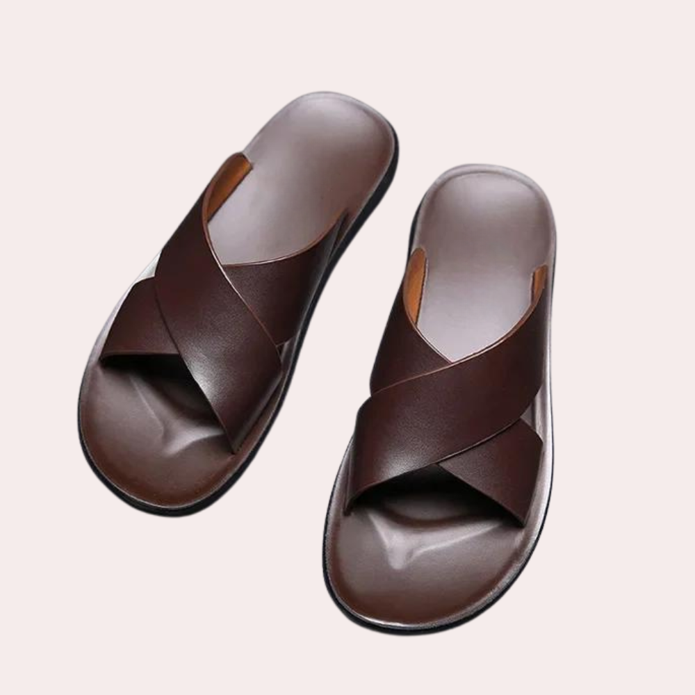 Men's Leather Loafer Summer Sandals