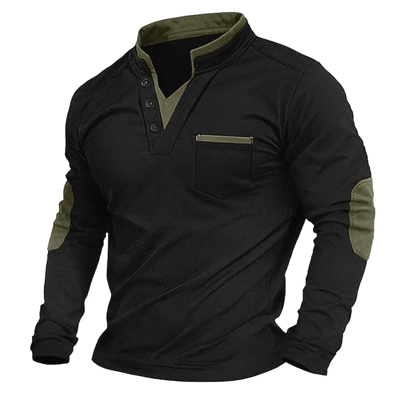 Men's Sporty V-Neck Sweatshirt