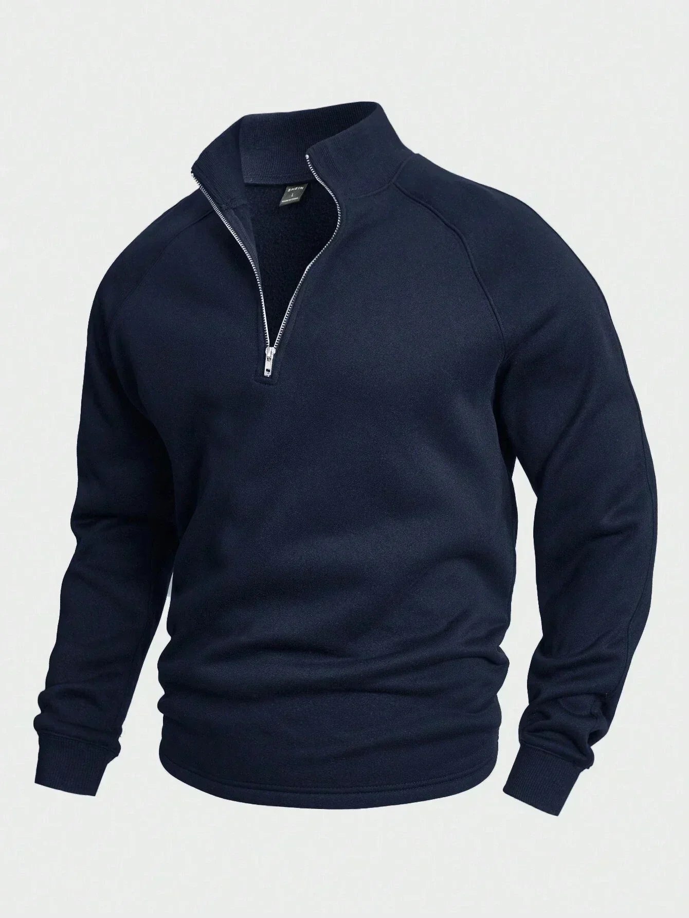 Men's Warm Half-Zip Winter Sweater
