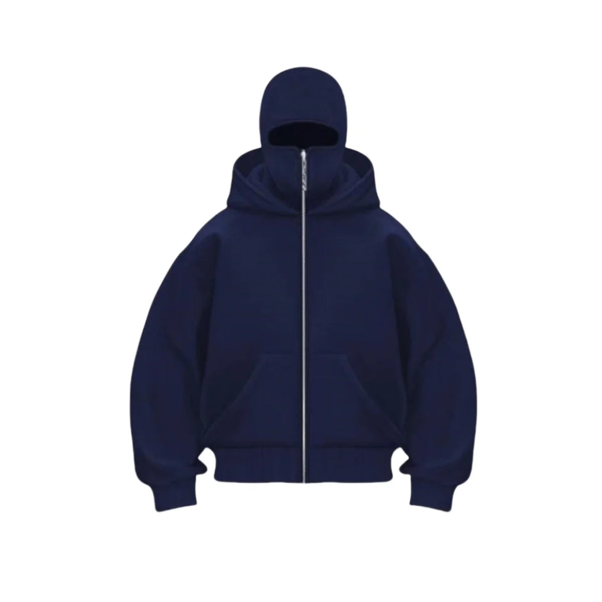 Warme Winterjacke mit Gesichtsmaske und Kapuze