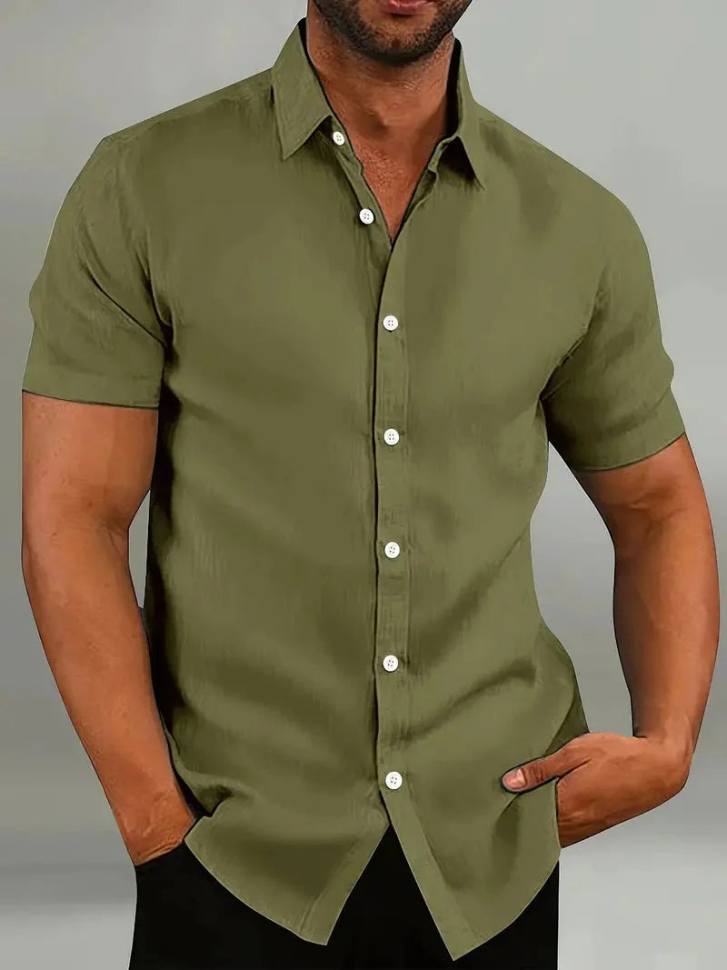 Men's Short Sleeve Shirt Elegant Design