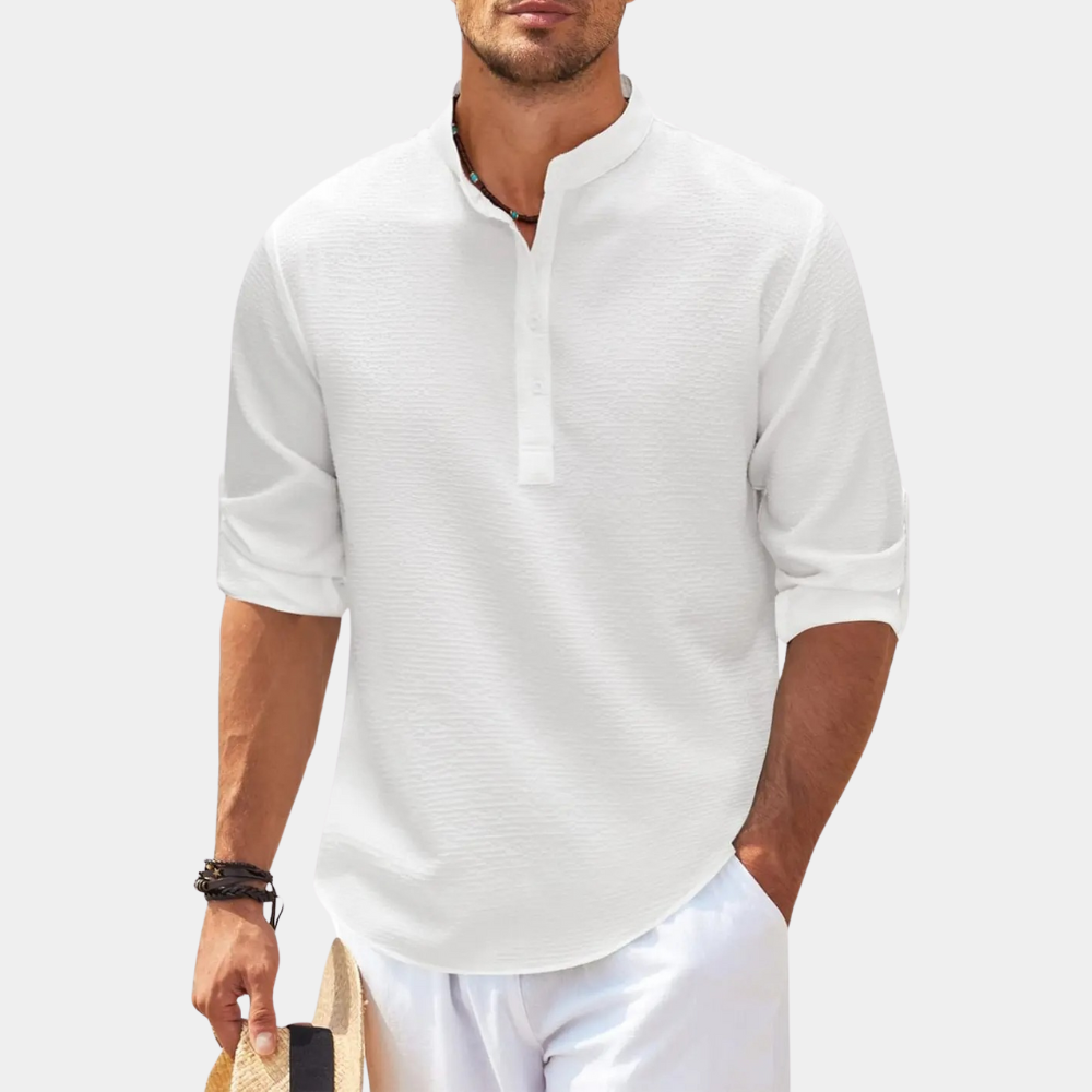 Men's Linen Long Sleeve Shirt Lightweight
