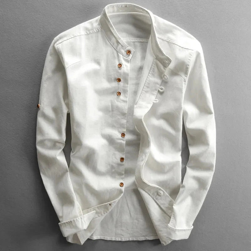 Men's Long-Sleeve Comfort Japanese Style Shirt