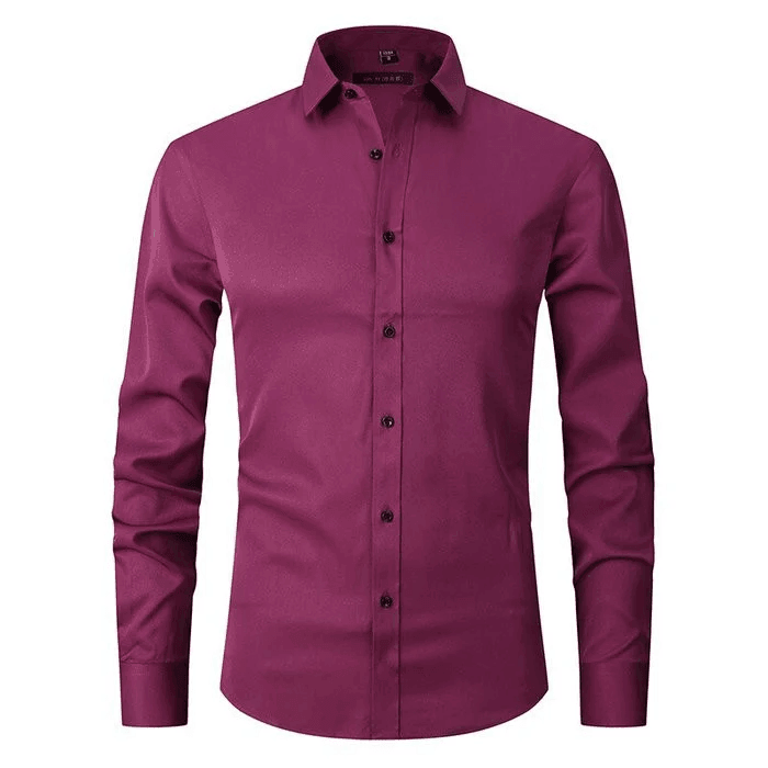 Men's Oxford Shirt Wrinkle-Free Buttons