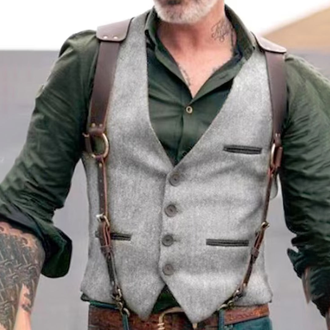 Men's Suit Vest Elegant Vintage Look