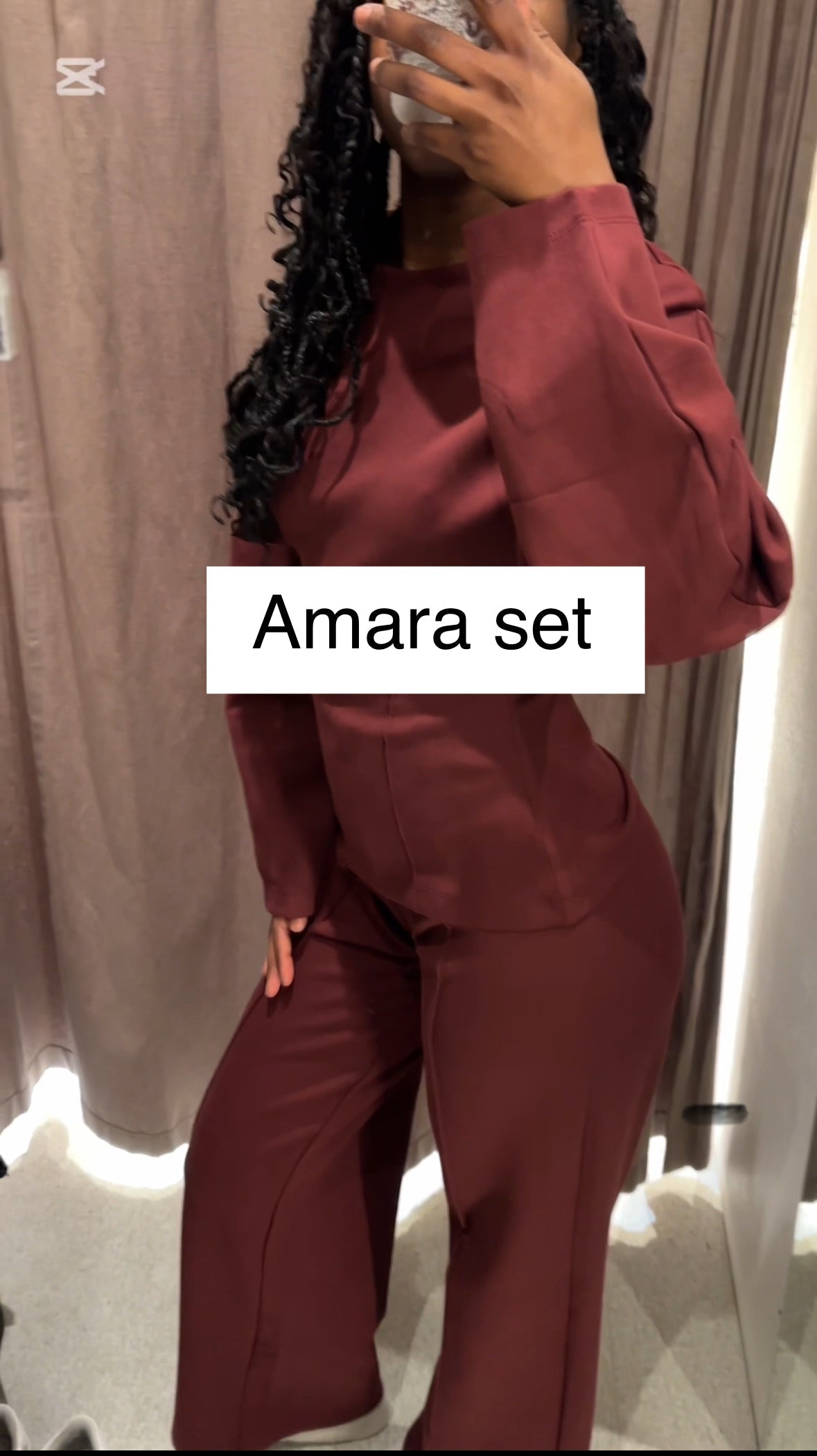 Comfortable Women's Sweater Set with Wide-Leg Pants