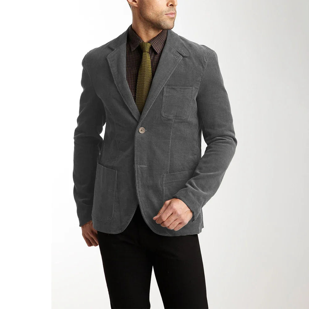 Men's Corduroy Jacket Elegant Brown