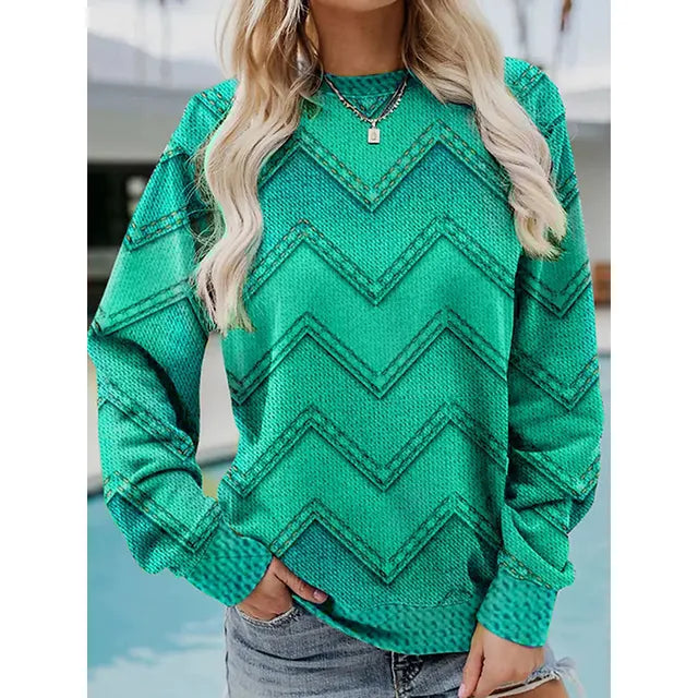 Trendy Pullover With Motif Print
