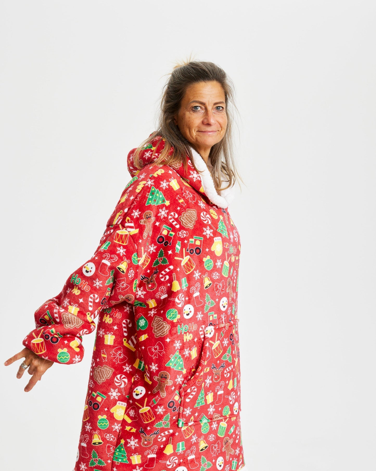 Trendy Hoodie Rot Modern Style - IdealeKleiden