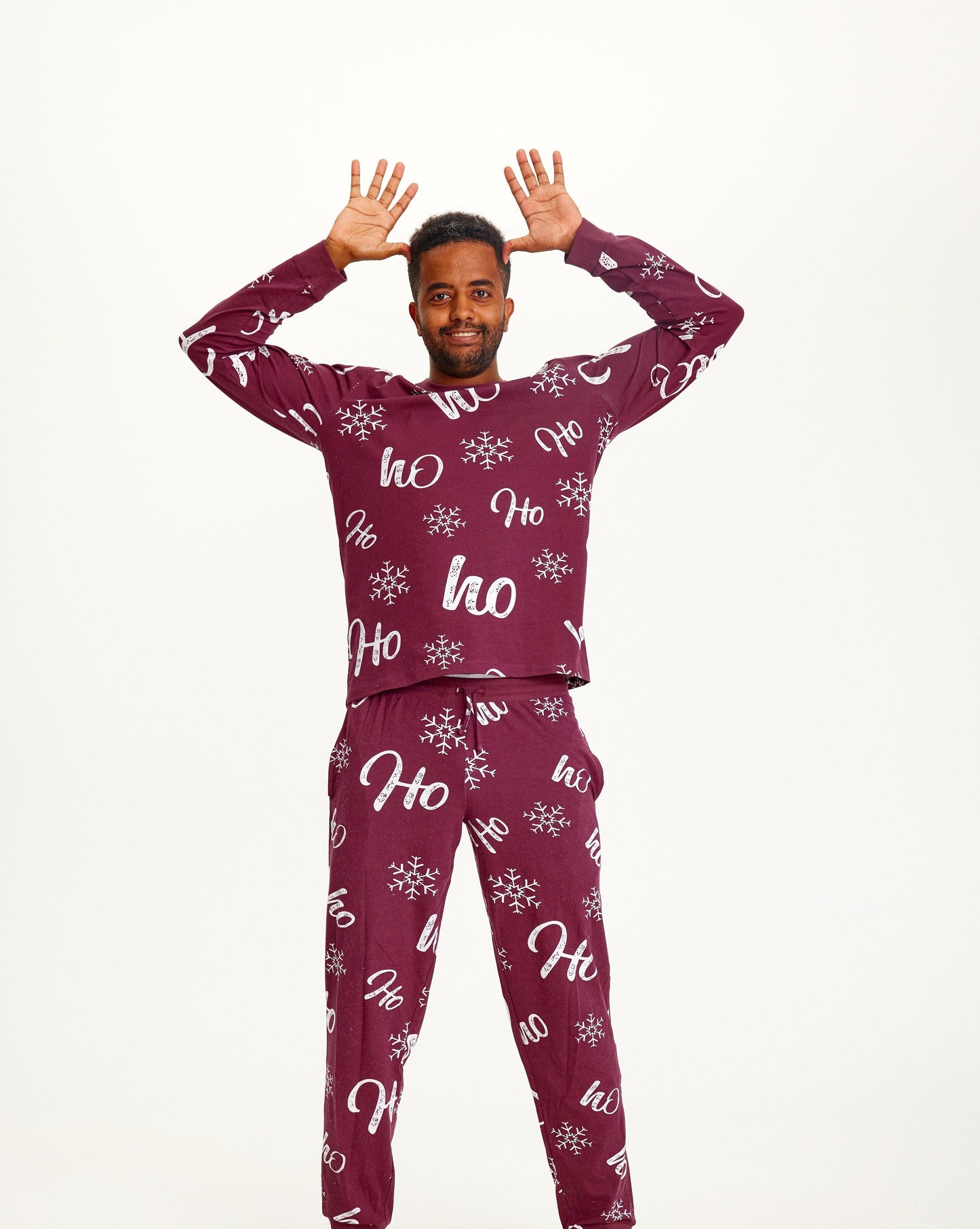Weihnachtspyjama Herren Rot Grün - IdealeKleiden