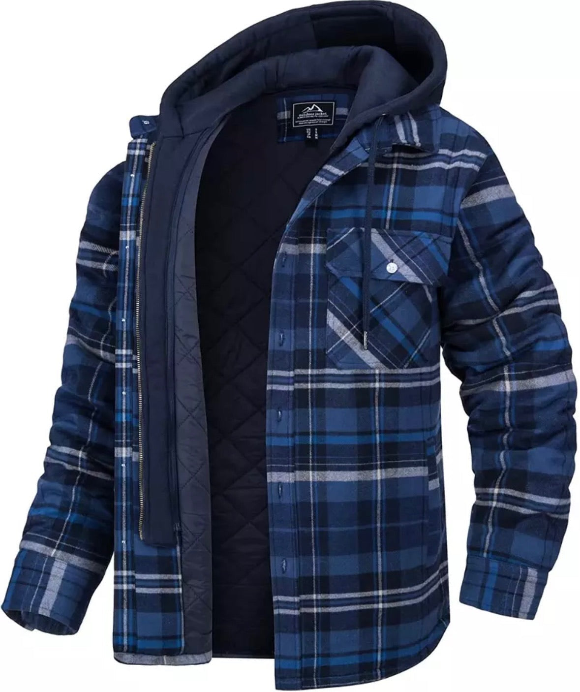 Men's Plaid Warm Winter Jacket