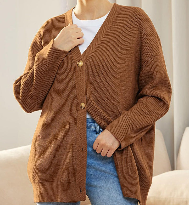 Women's Oversized Cardigan Autumn Model