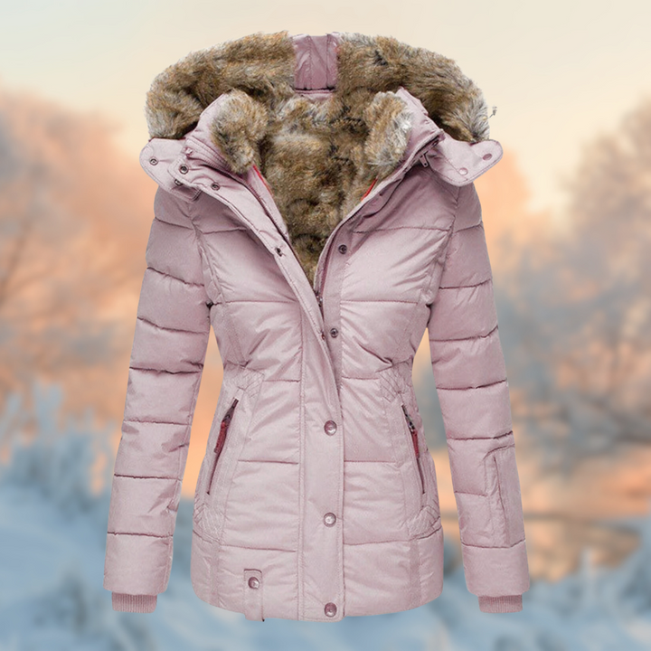 Warm Winter Jacket for Women With Plush Lining