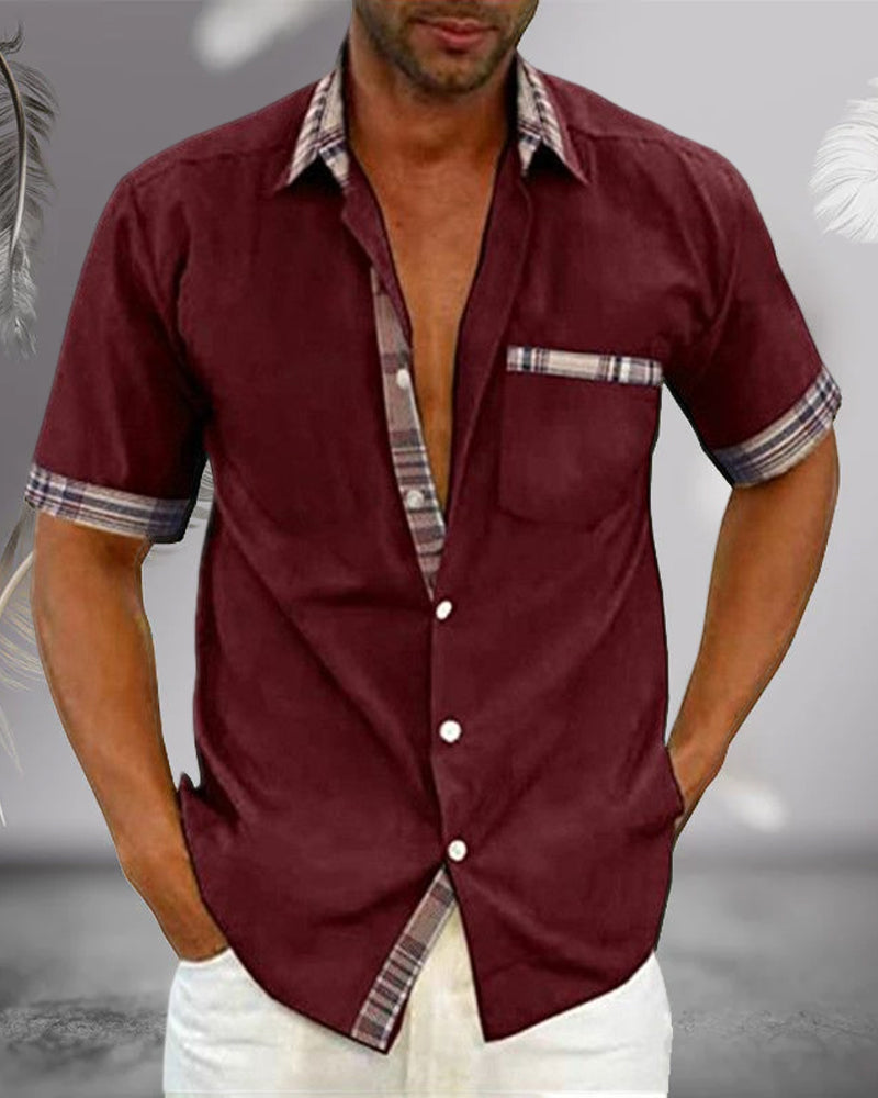 Men's Short Sleeve Casual Shirt