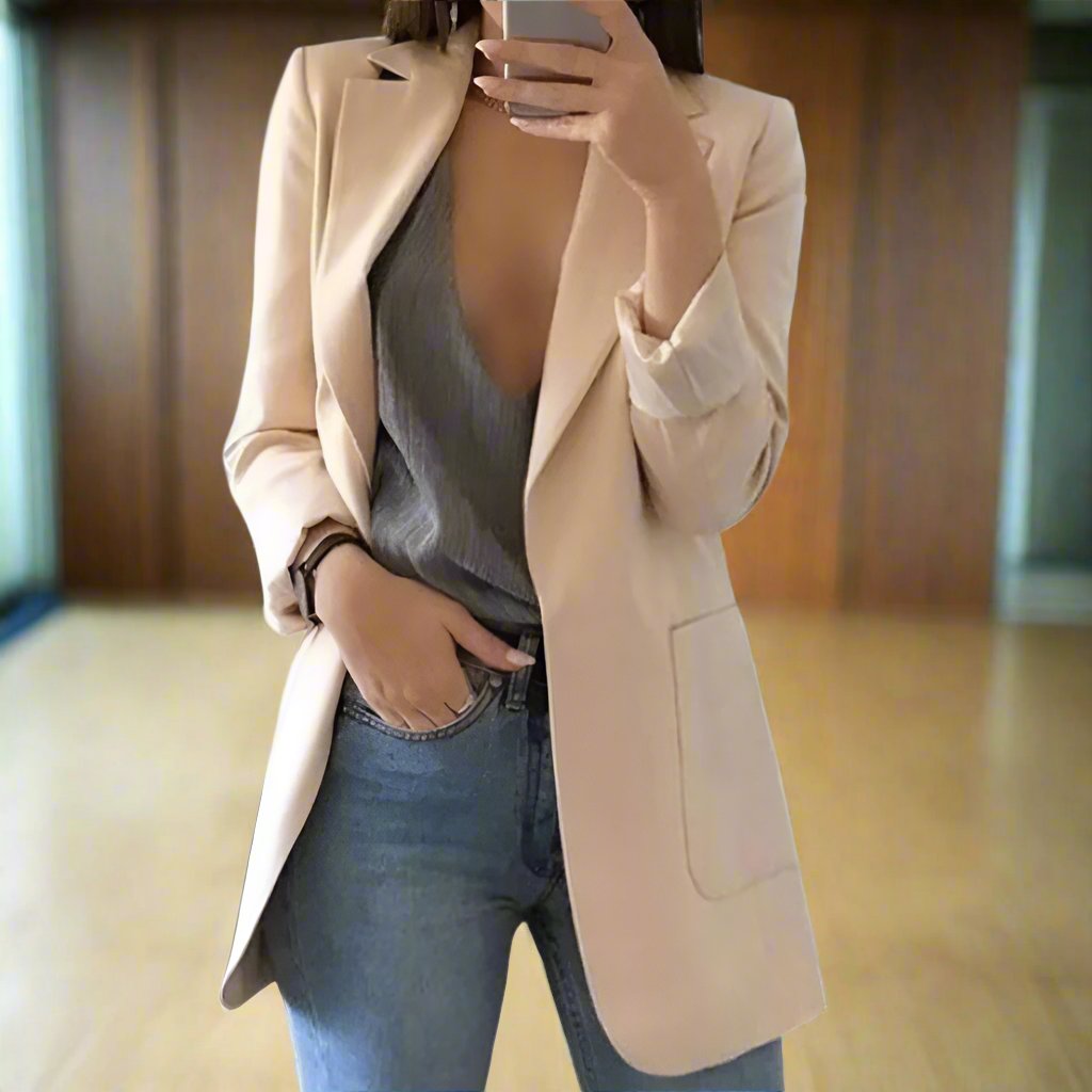 Elegant Blazer Slim Fit Single Breasted Classic
