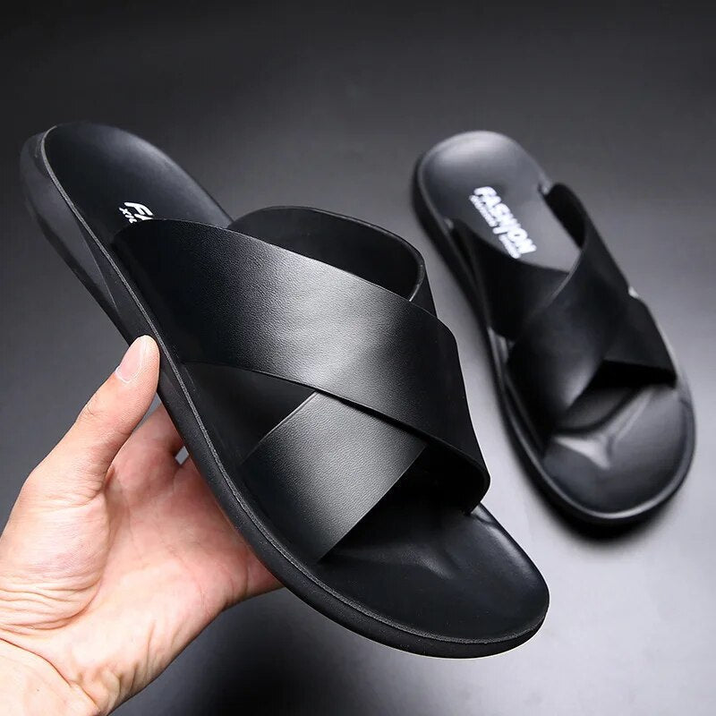 Leather Slip-on Summer Shoes