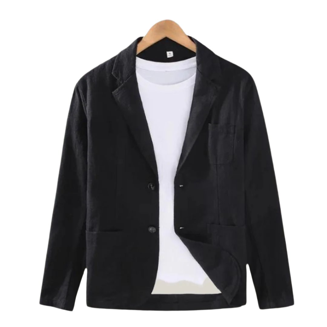 Linen Blazer Summer - Casual Men's Blazer Beige