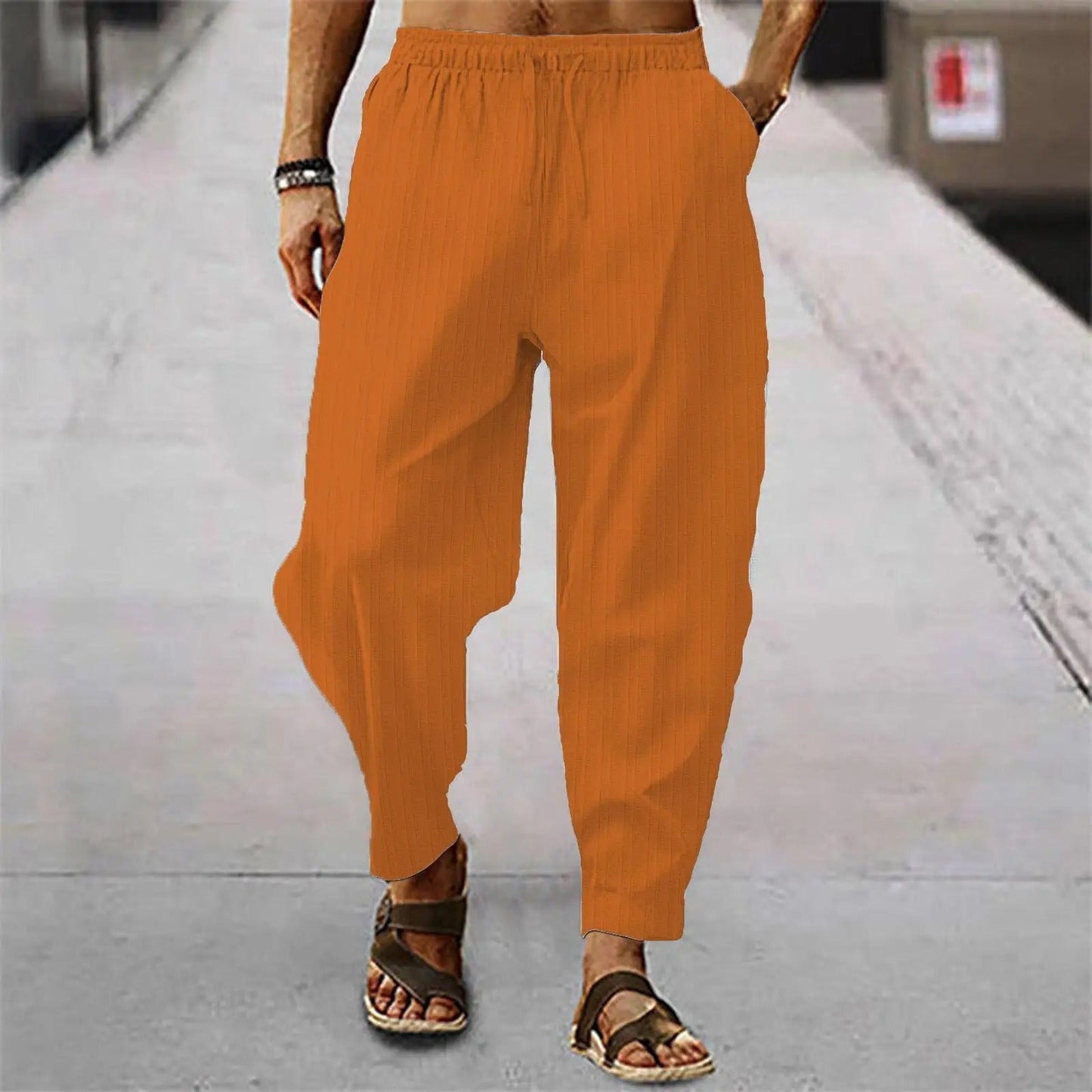 Men's Linen Trousers Comfortable Summer