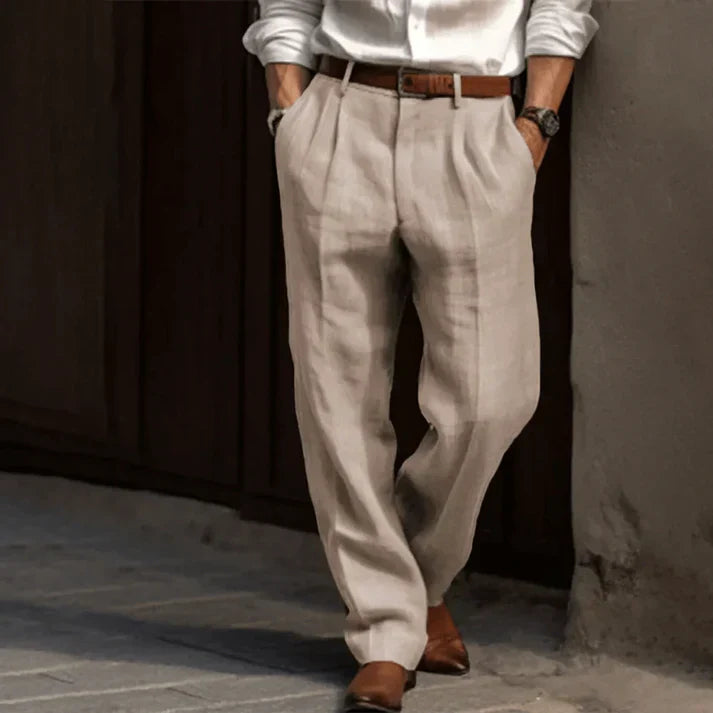 Comfortable Linen Trousers for Men, Lightweight