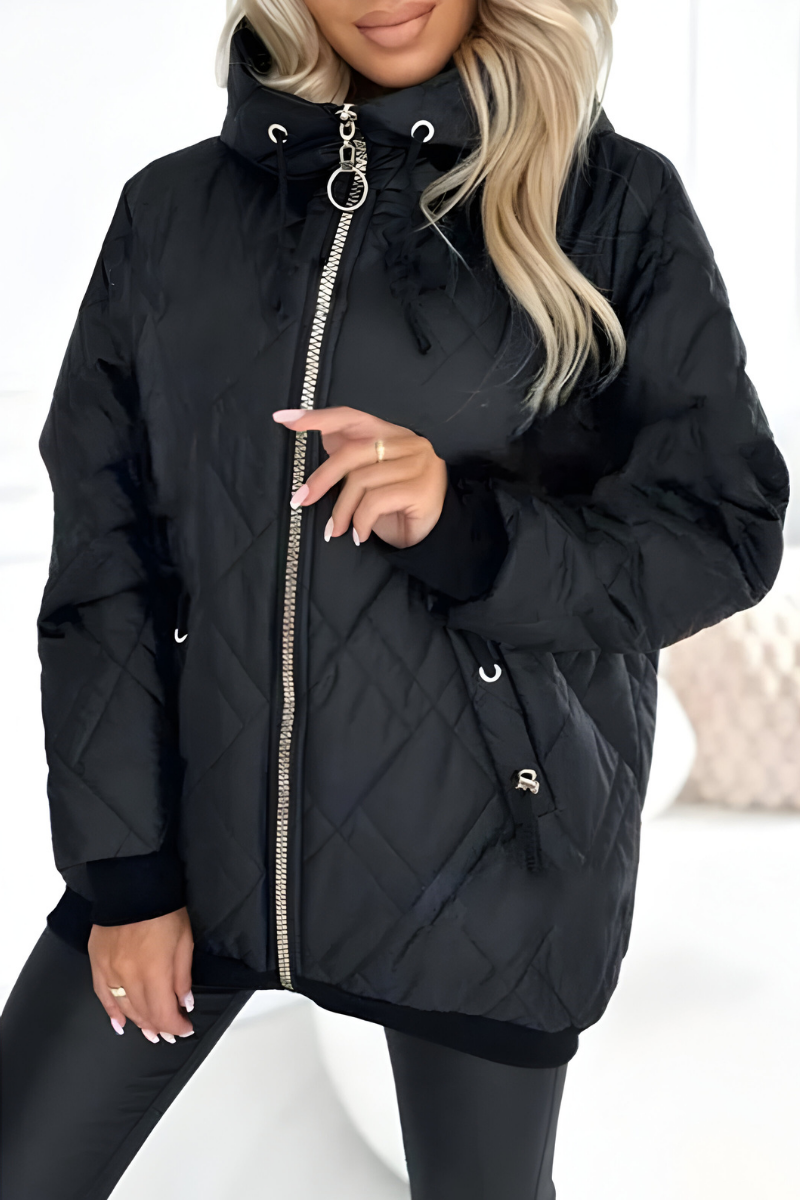 Warm Lightweight Quilted Jacket for Women