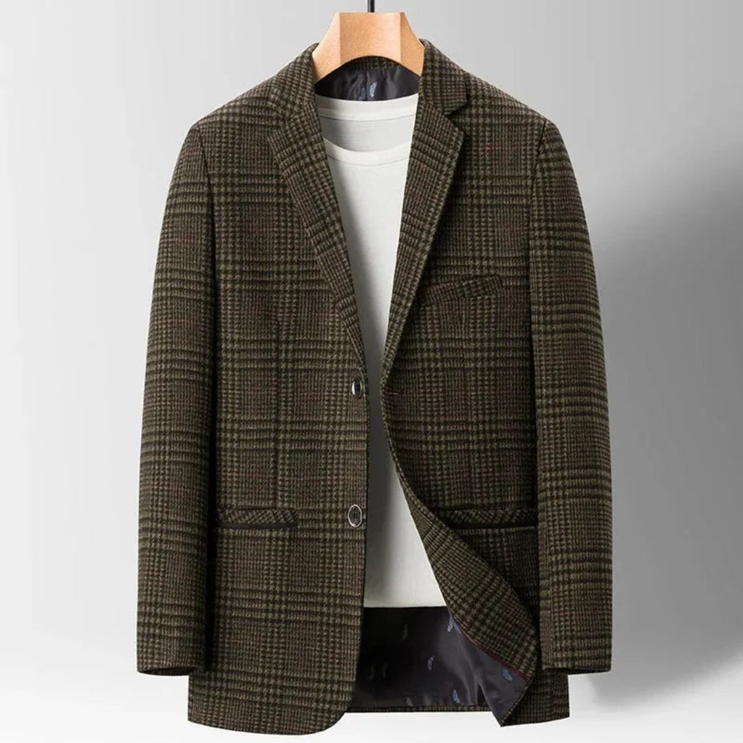Men's Wool Blazer Elegant Modern