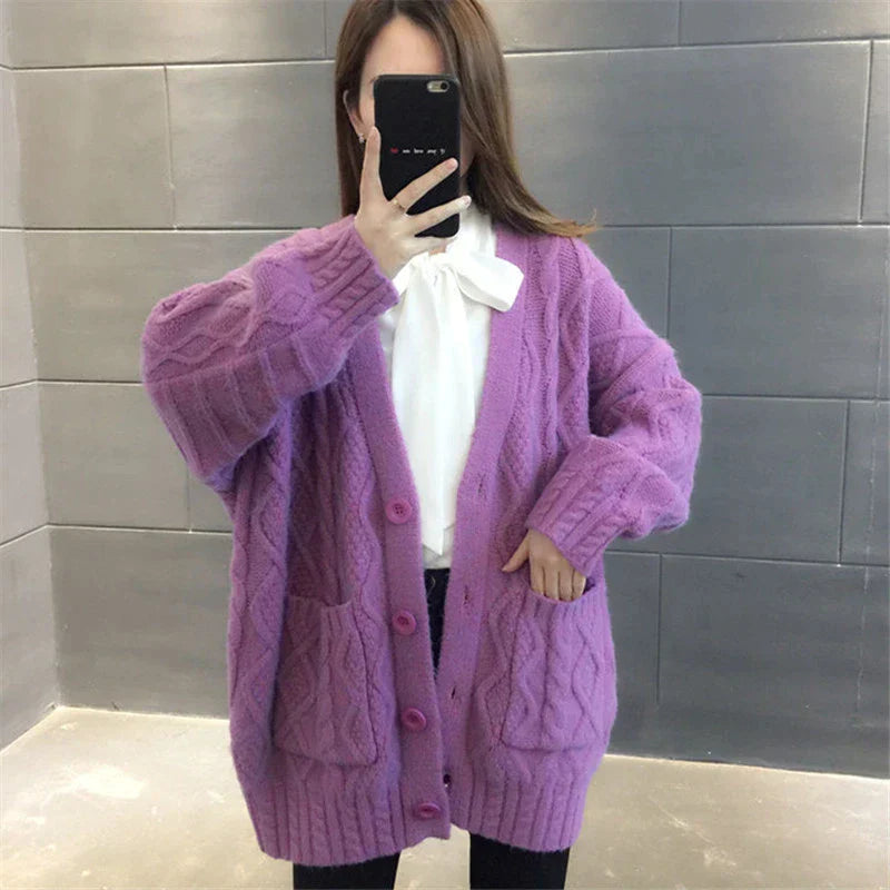 Women's Long Warm Thick Cardigan