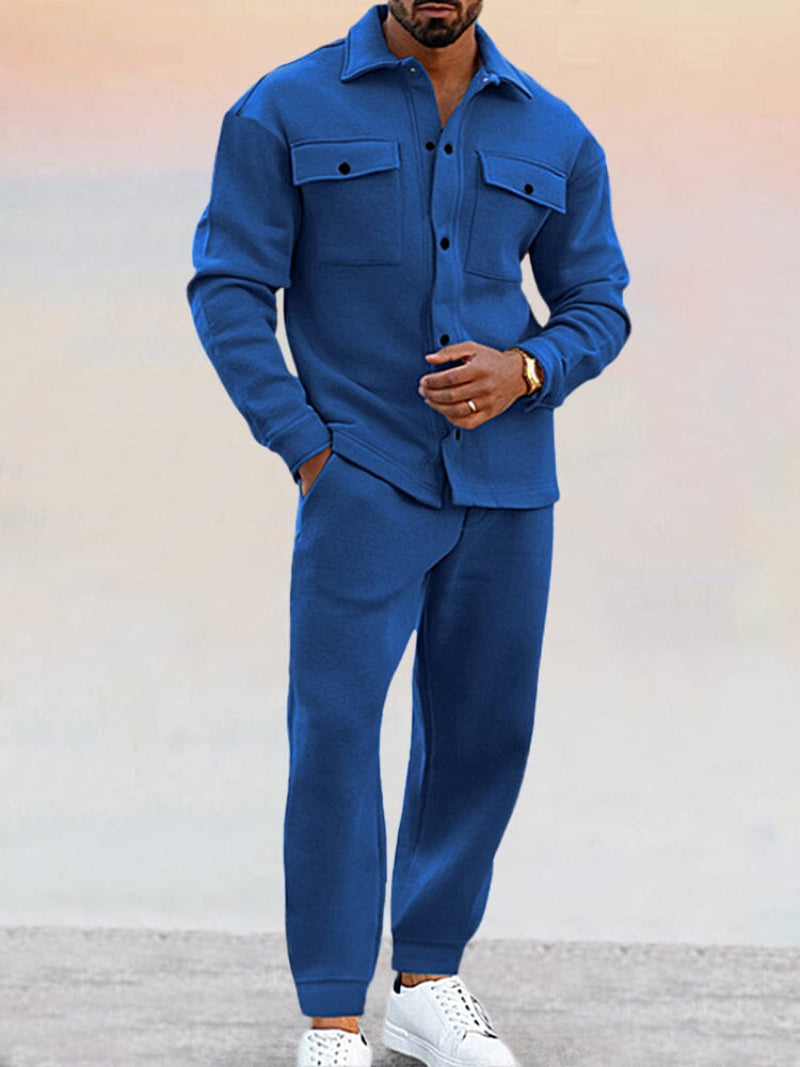 Men's Casual Two-Piece Suit Set