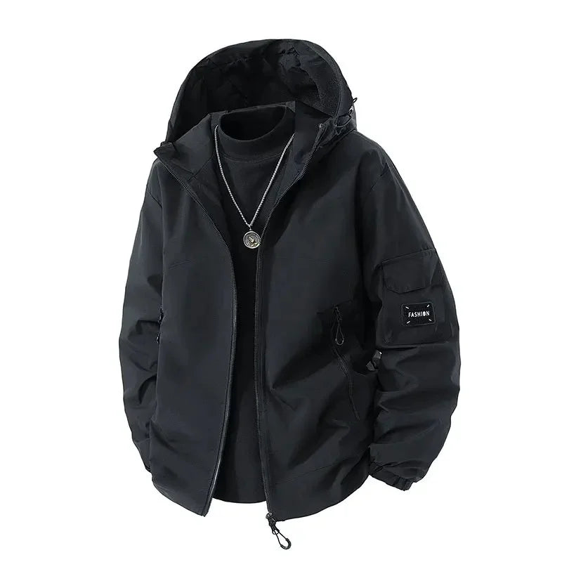 Men's Puffer Jacket Oversized Warm Ski Jacket Winter