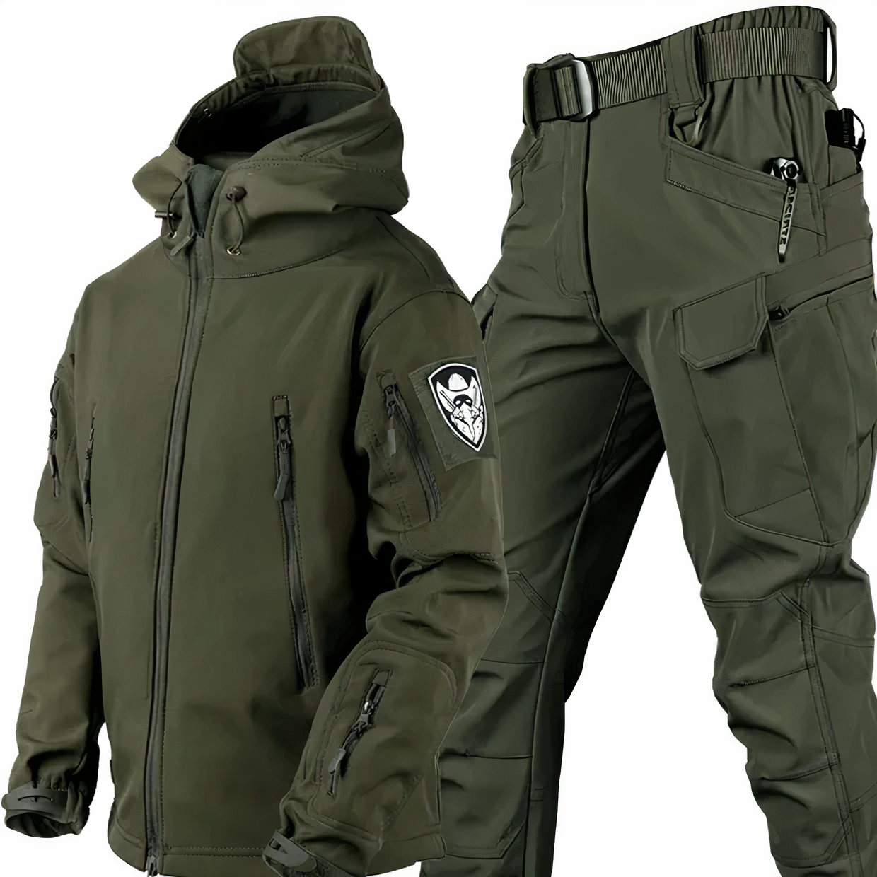 Tactical Outdoor Jacket Trousers Set Waterproof Men