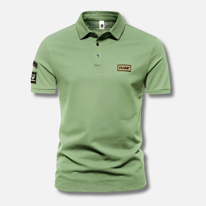 Men's Military Style Summer Polo Shirt