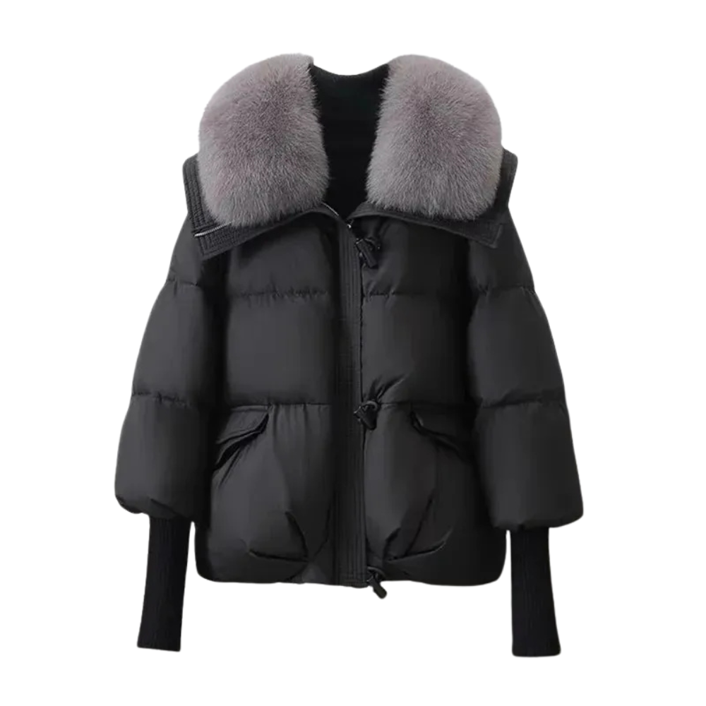 Winter Dress Faux Fur Coat Puffer