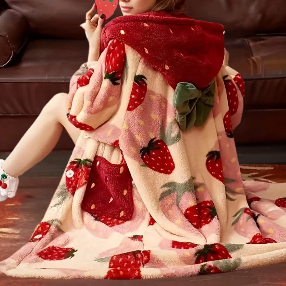 Warme Damenpullover Kapuze Soft Winter - IdealeKleiden