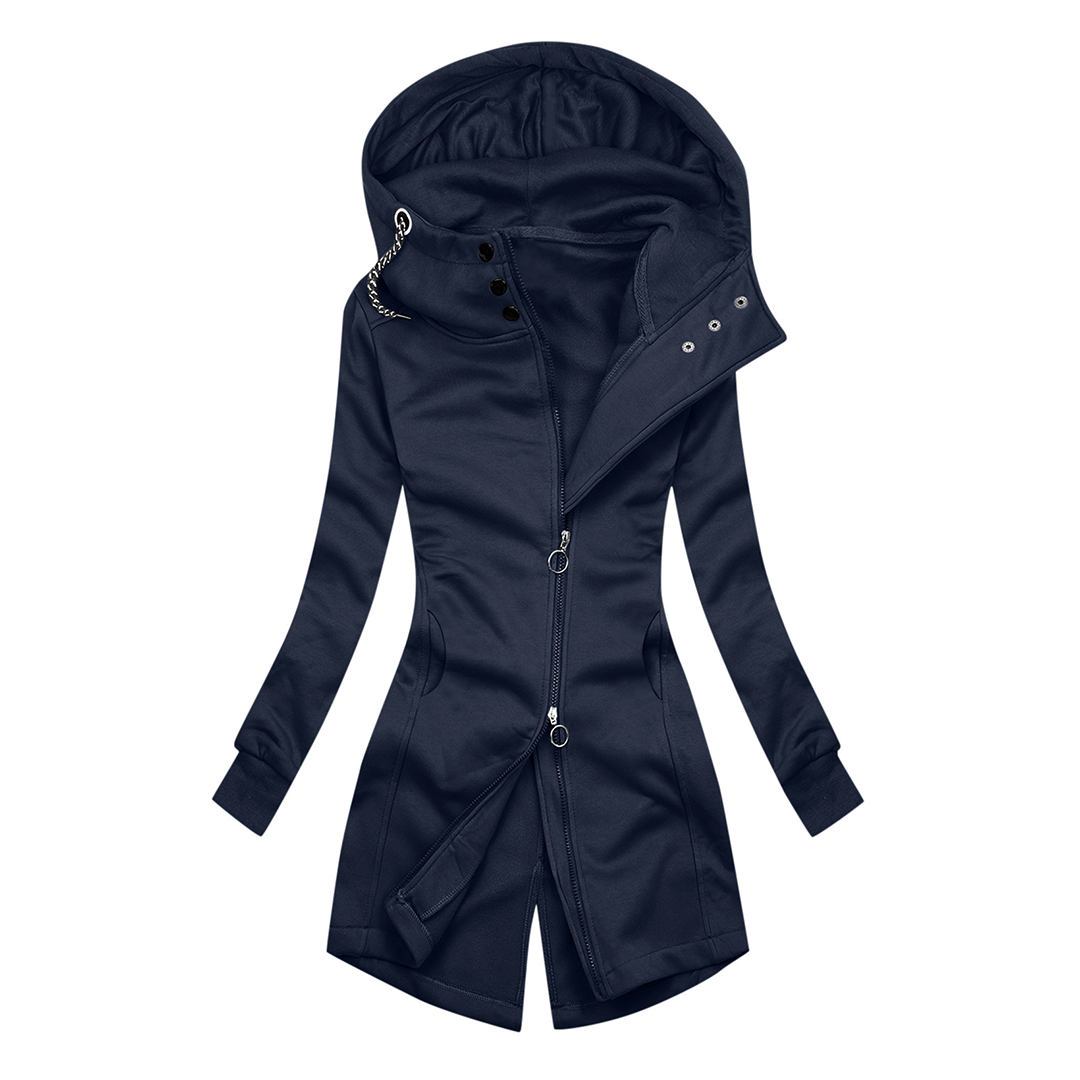 Stylish Hoodie Slim Fit Turtleneck Jacket