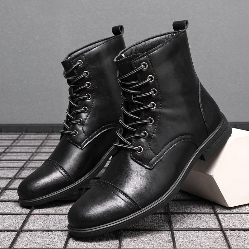 Men's Boots Lace-up Front High-quality