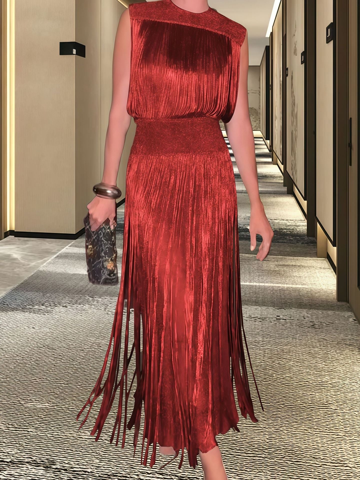 Women's Evening Dress Elegant Flared Hem