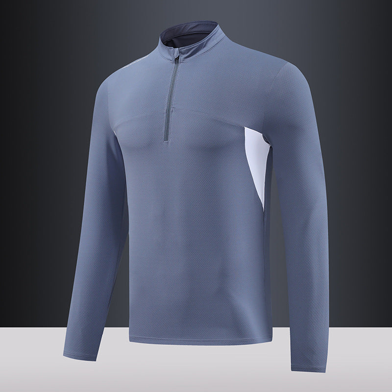 Men's Thermal Functional Shirt Stand-up Collar Zipper