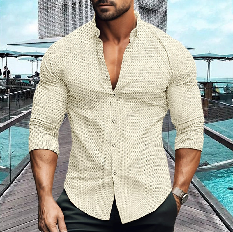Men's Shirt Elegant Structured Modern Style