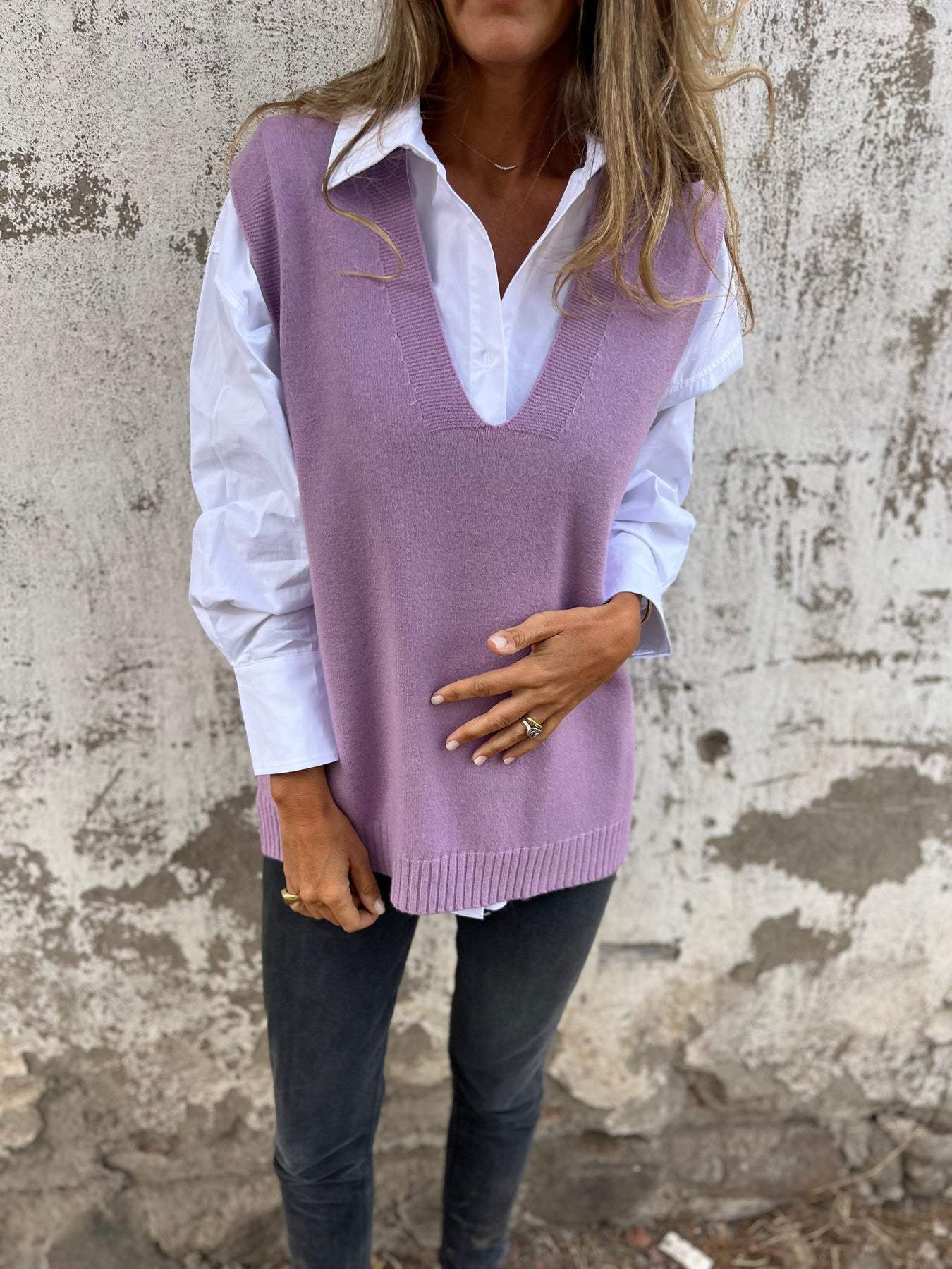 Women's Sweater Casual V-Neck Casual Style