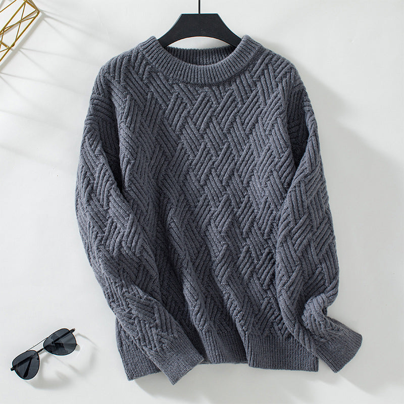 Soft Solid-Colored Sweater for Women