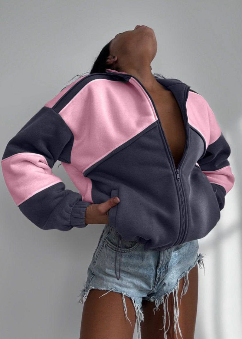 Practical winter jacket Zipper closure