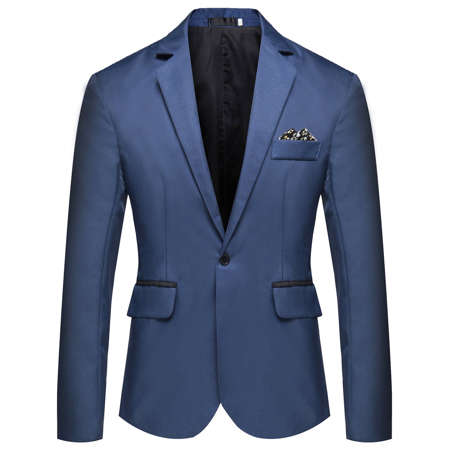 Men's Suit Jacket Elegant Black Satin