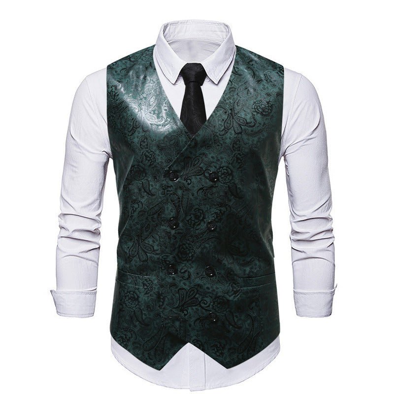 Men's Vest Elegant Floral Modern Cut