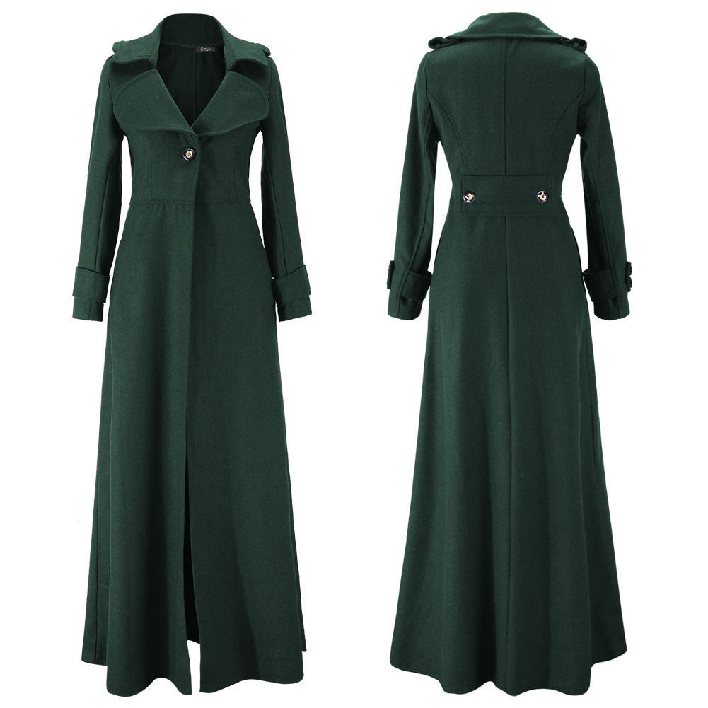 Women's Elegant Long Coat Classic Design
